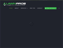 Tablet Screenshot of mylawnpros.com